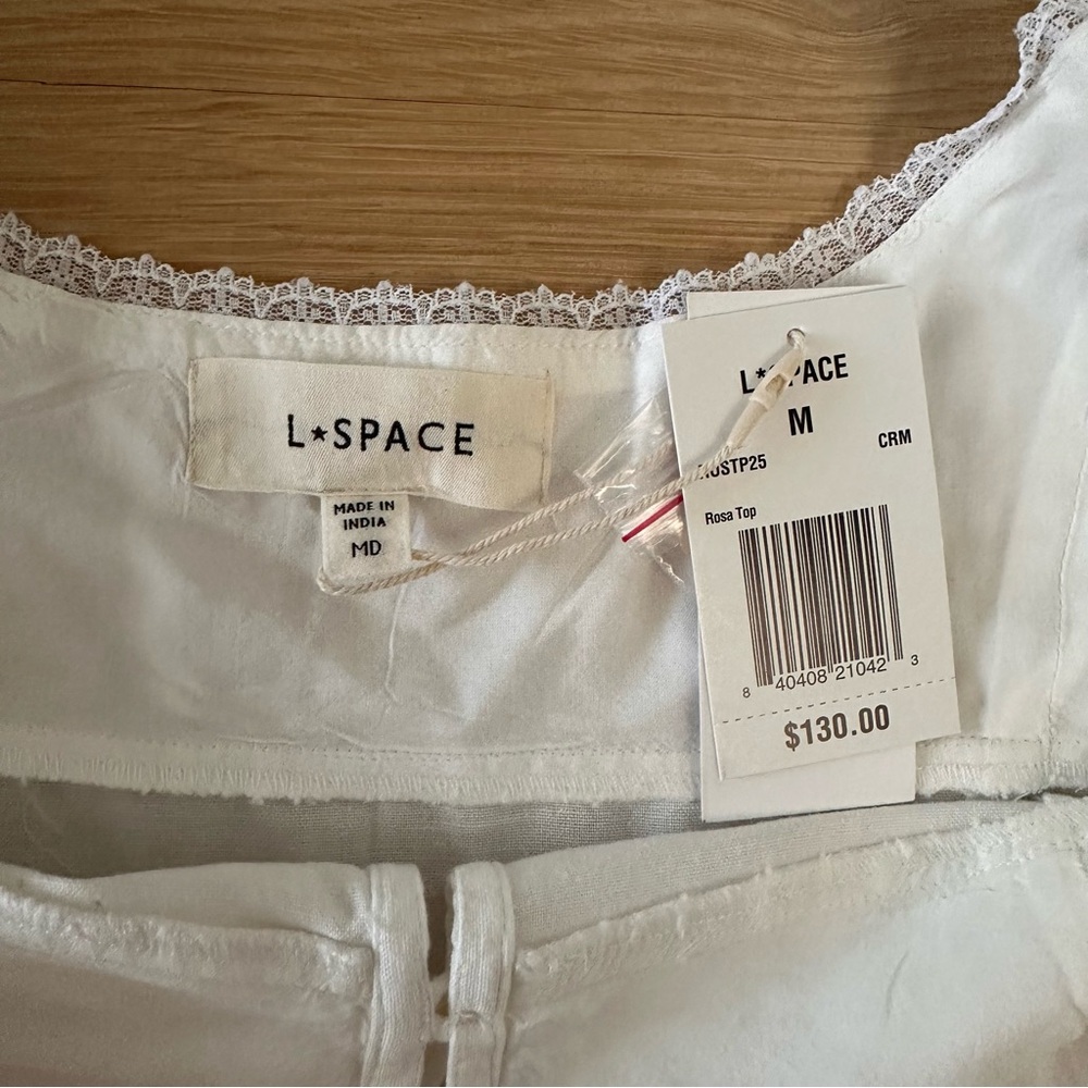 LSPACE - ROSA TOP - CREAM - SIZE MEDIUM - Picture 6 of 10